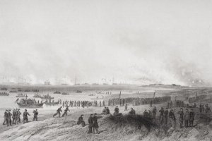 Capture of the Confederate flag at the Battle of Murfreesboro in 1862
