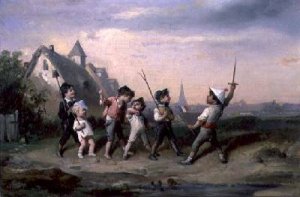 Assassination of Henri IV by Francois Ravaillac in the rue de la Ferronerie on 14th May 1610