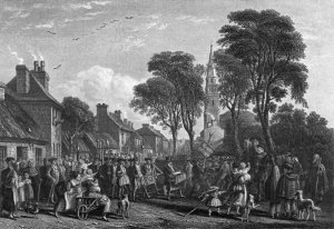 A street in Hong Kong in the mid nineteenth century