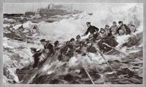 Repulsing a frontal attack with rifle and bayonet