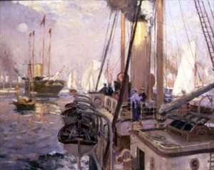 Bridge at Sallanches and the Aiguille de Varens