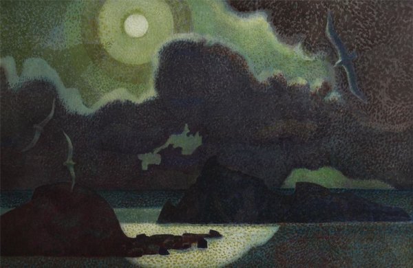 Moonlight at Barking Rocks