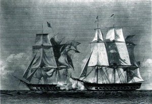 Battle between the United States and the Macedonian, 30th October 1812