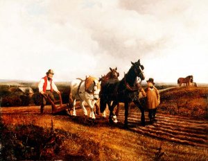 Ploughing, 1862