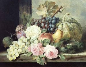 Still Life with Roses and Fruit